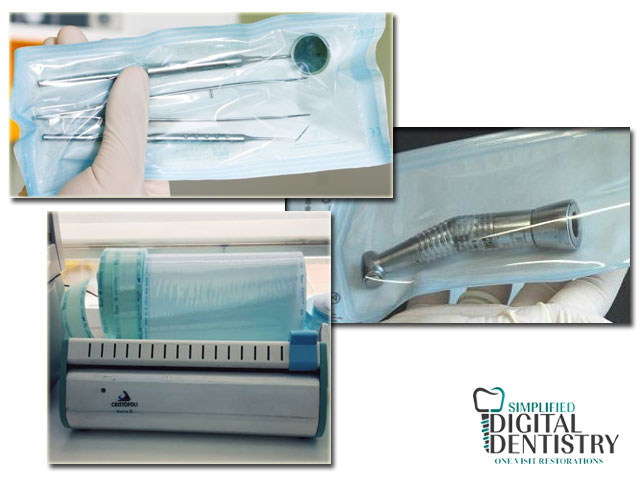 استریل لوازم دندانپزشکی - بسته بندی وسایل آلوده